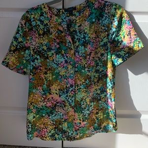 J - Crew Floral Blouse
